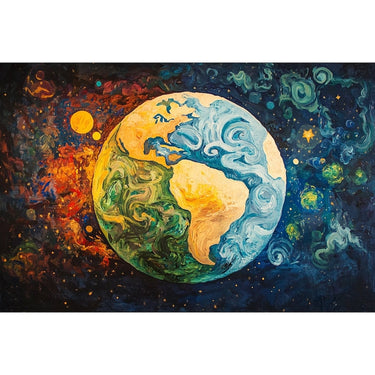 Earth Abstract Canvas